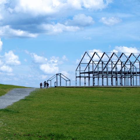 Hallenhaus auf der Halde Norddeutschland