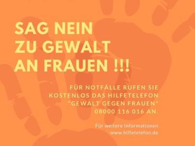 Aktionsplakat in der Farbe orange