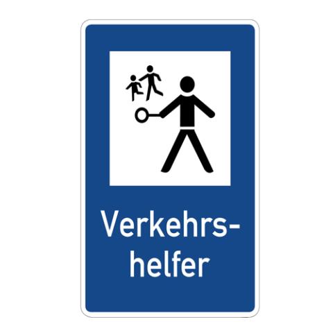 Verkehrshelfer-Straßenschild
