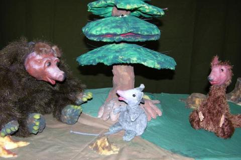 Szene aus Puppentheater