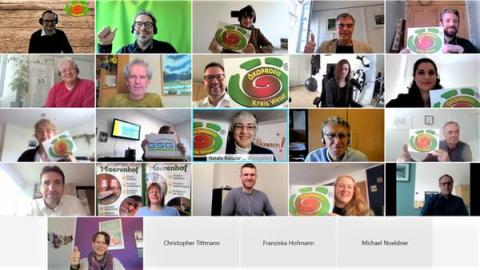 Screenshot Kacheln Videokonferenz