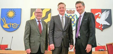 Bürgermeister Neukirchen-Vluyns empfing neuen Bethanien-Klinikchef