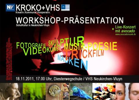 Workshoppräsentationen der Initiative KROKO und der VHS