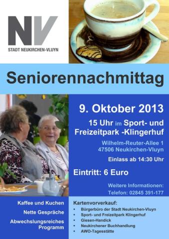 Plakat Seniorennachmittag