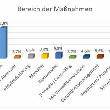 Säulendiagramm zu Einsparungen